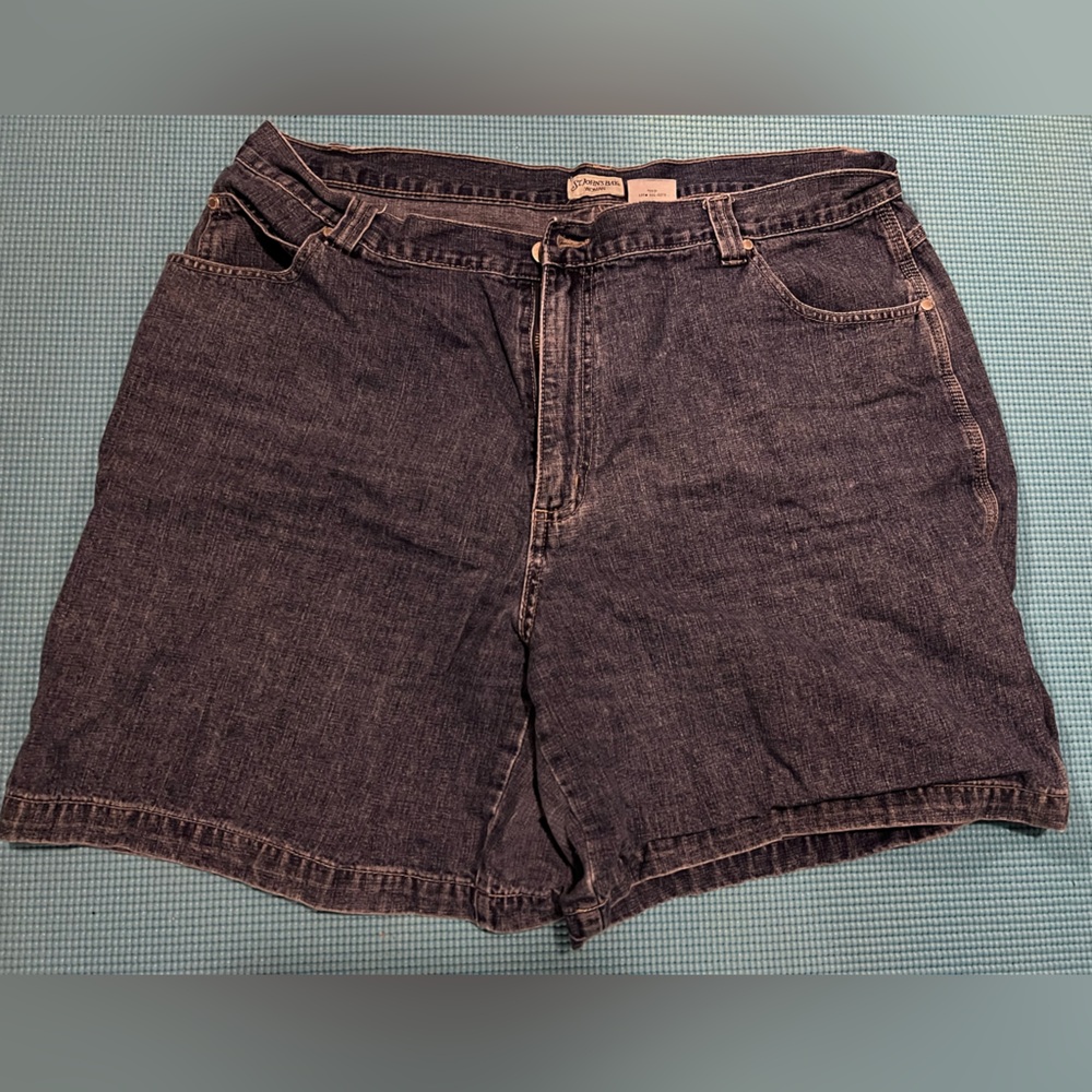 St. John's Bay Women's Dark Blue Denim Shorts